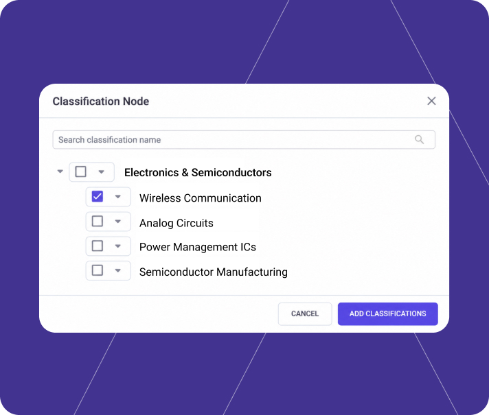 Handle complex taxonomies