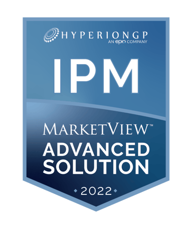 2022 Hyperion MarketView badge digital transformation IP law firm