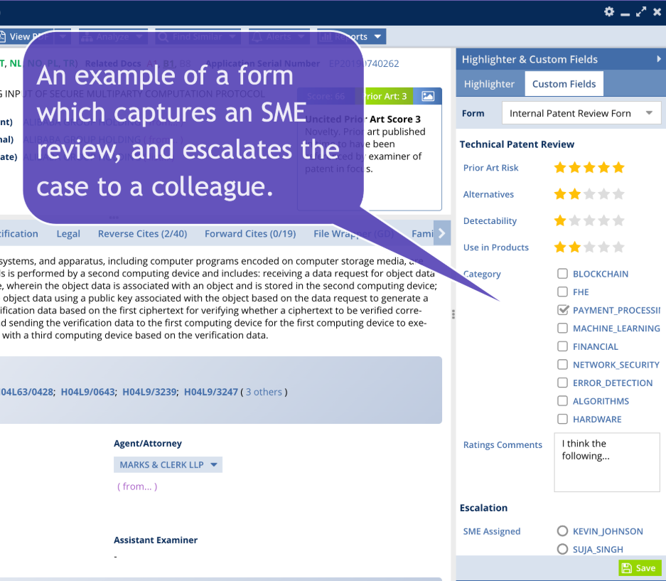 Organize Your Private Patent Data