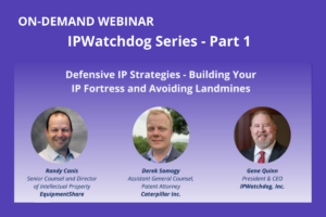 IP Strategy Webinar Series - Part 1
