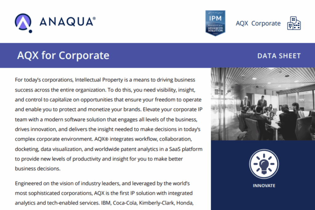 AQX for Corporate-Data Sheet