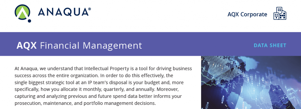 AQX Financial Management Data Sheet