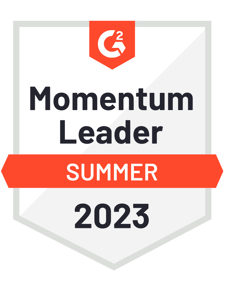 G2 Momentum Leader Badge Summer 2023