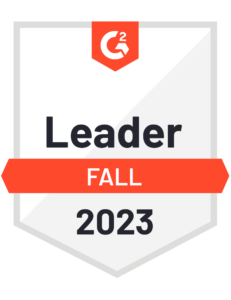 G2 Leader Fall 2023 PATTSY WAVE Intellectual Property Management Software Leader badge Fall 2023