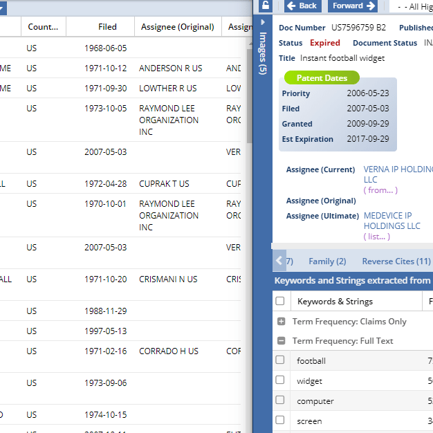 patentsuche Suche zum Stand der Technik